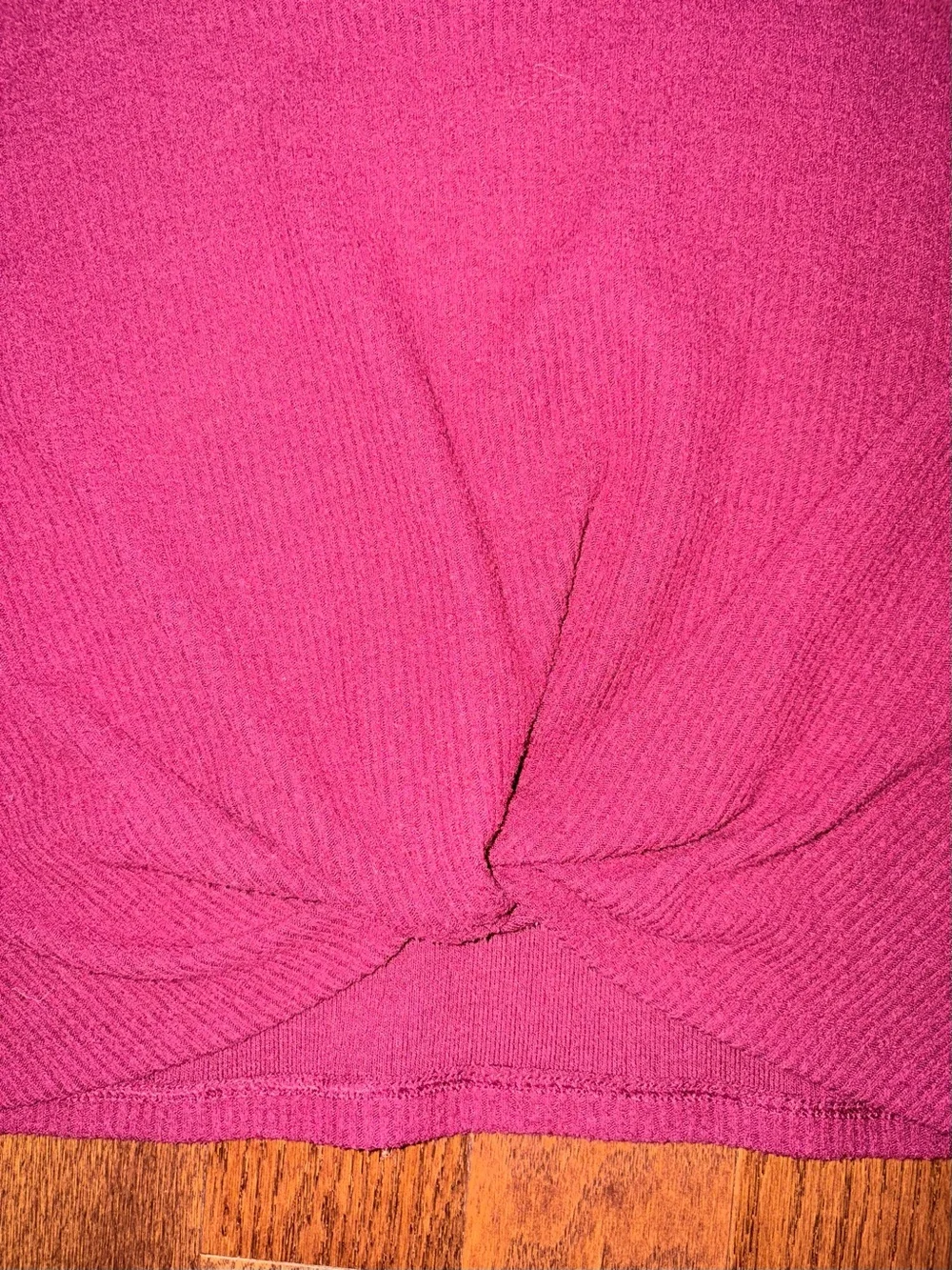Old Navy Ribbed Girls Knot-Front Crop Top Sz 6/7